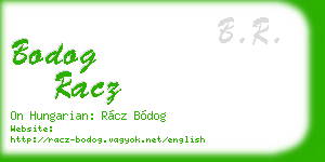 bodog racz business card